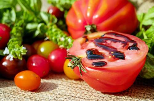 Tomatoes Colorful Vitamins Fresh Eat Delicious