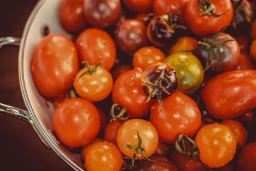 Tomatoes Colorful Bio Vitamins Nutrition Kitchen