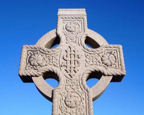 Tombstone Christianity Cross Sculpture