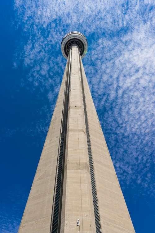 Toronto Architecture Skyscraper Blue Sky Tower