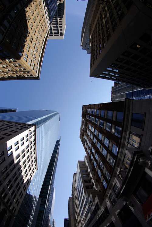 Toronto Financial District Tall Buildings Sky