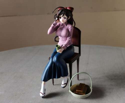 Toy Figurine Young Lady Female Food Tea Cup
