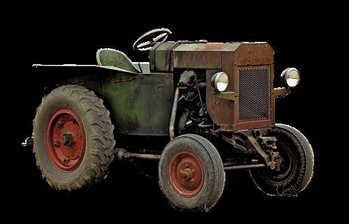 Tractor Tractors Agriculture Isolated