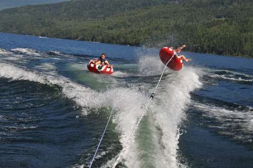 Tubing High Speed Wipeout Shuswap Uh Oh Action