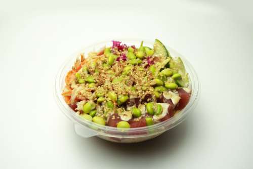 Tuna Poke Poke Bowl Salad Healthy Food