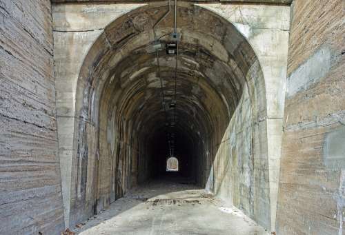 Tunnel Dark Light Darkness Flashlight Underground
