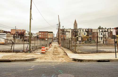 Urban Baltimore North Charles Street City Abandoned