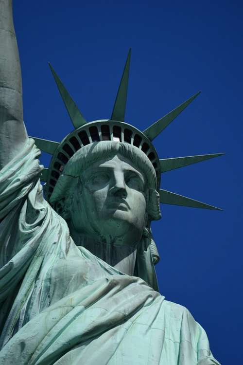 Usa Nyc America Manhattan New York Statue Liberty