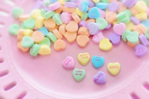 Valentine Candy Hearts Conversation Sweet Holiday