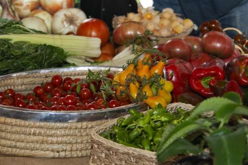 Vegetables Tomatoes Food Fresh Healthy Organic