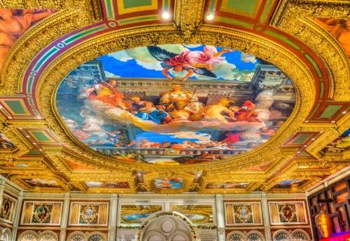 Venetian Ceiling Las Vegas Michaelangelo Imitation