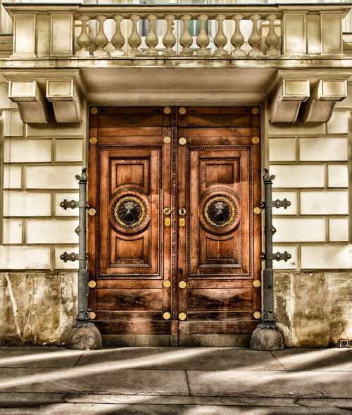 Vienna Austria Building Door Architecture Wood