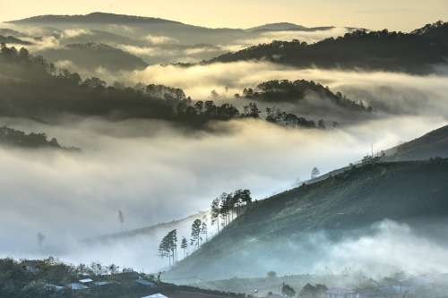 Vietnam Environment Nature Landscape Asia Hills