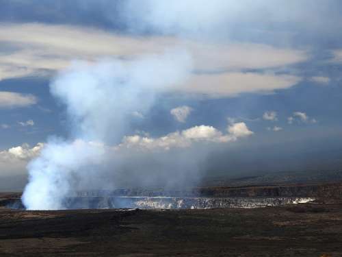 Volcano Caldera Hawaii Kilauea Active Volcano