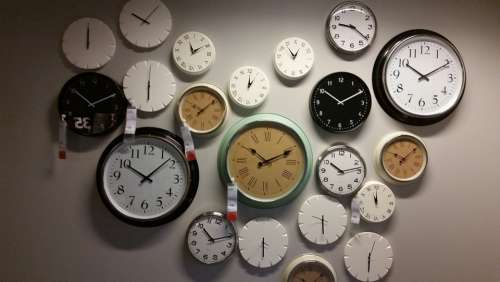 Wall Clocks Time Clock Timing Schedule