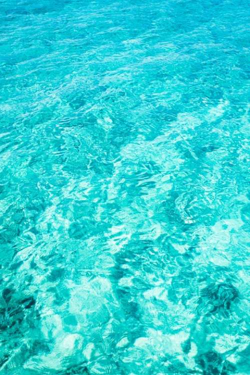 Water Pool Turquoise Background Bright Clean