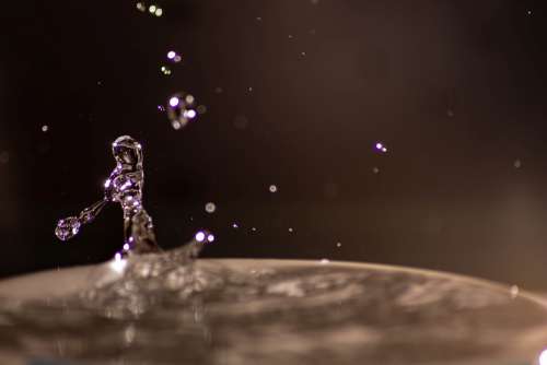 Water Drop Drip Wet Reflection Creativity Liquid