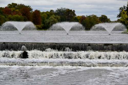 Water Fountain Urban City