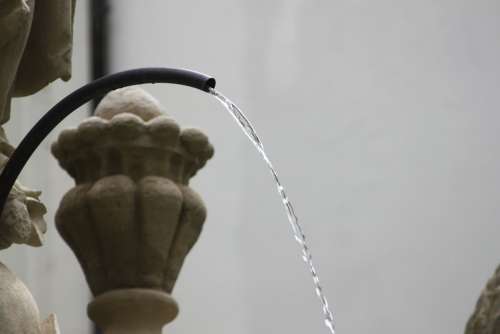 Water Fountain Flow Drop Of Water