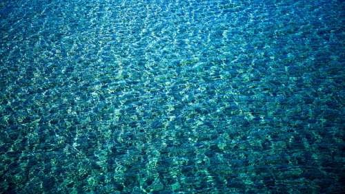 Water Surface Ripple Clear Fresh Liquid Blue