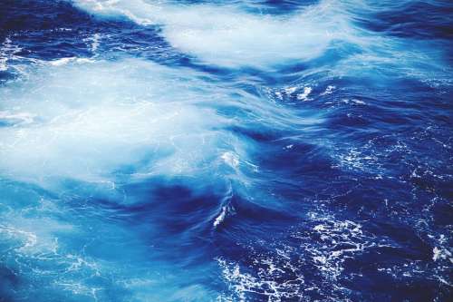 Water Waves Blue Splashing Splash Motion Sea
