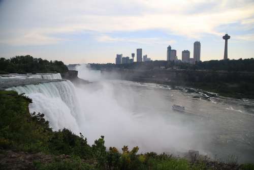 Waterfall Water Niagara Nature Landscape River