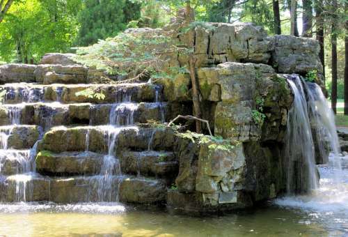 Waterfall Cascade Artificial Decor Park Ontario