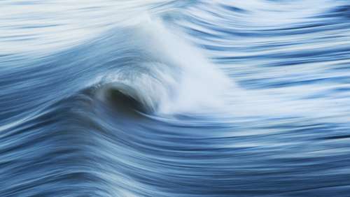 Wave Ocean Sea Water Nature Blue Dynamic Motion
