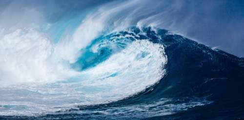Wave Atlantic Pacific Ocean Huge Large Blue