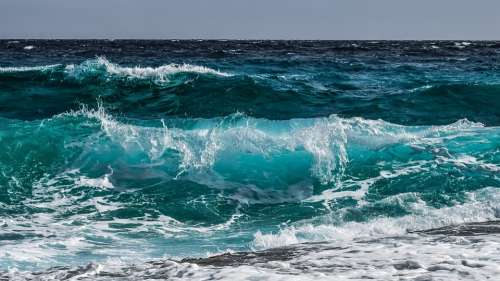 Wave Water Surf Ocean Sea Spray Wind Splash