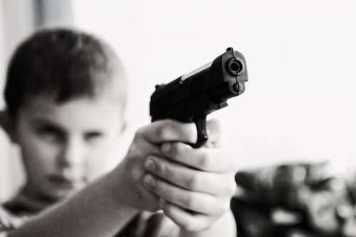 Weapon Violence Children Child Danger War Defense