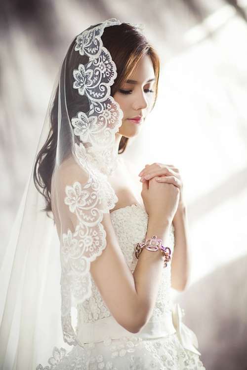 Wedding Dresses Fashion Bride Veil White Dress