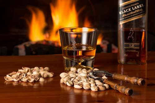 Whisky Fireside Alcohol Beverage Glass Liquor