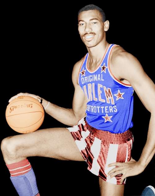 Wilt Chamberlain Basketball Player Star Famous