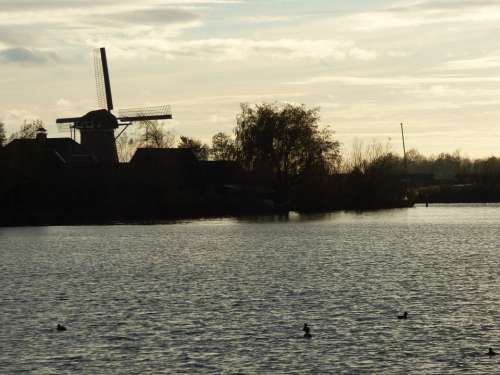 Wind Mill Holland Rijpwetering Koppoel Clay Puddle