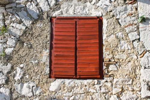 Window Shutters Window Bars Closed Wooden Windows