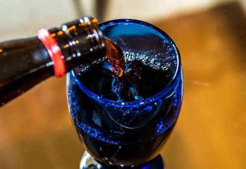 Wine Pouring Glass Bokeh Grape Purple Alcoholic
