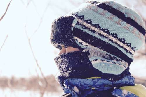 Winter Hat Girl Snow Season Ski-Ing Holiday Cold