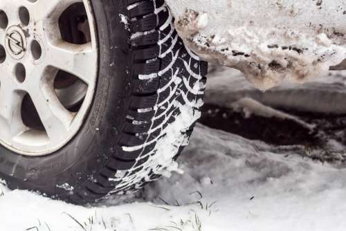 Winter Snow Frost Car Tire Way Zaspa Wet Snow