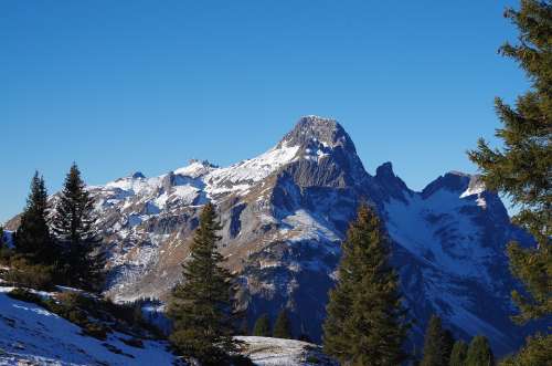 Winter Snow Cold Nature Landscape Alpine Wintry