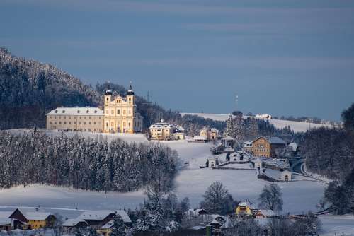 Winter Landscape Maria Plain Salzburg Austria