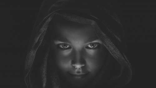 Woman Gothic Dark Girl Female Black Portrait