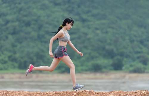Woman Running Run Fitness Sports Outdoor