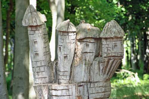Wooden Figures Helsingborg Wooden Sculpture Forest