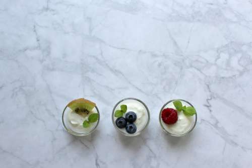 Yogurt Berries Blueberry Raspberry Kiwi