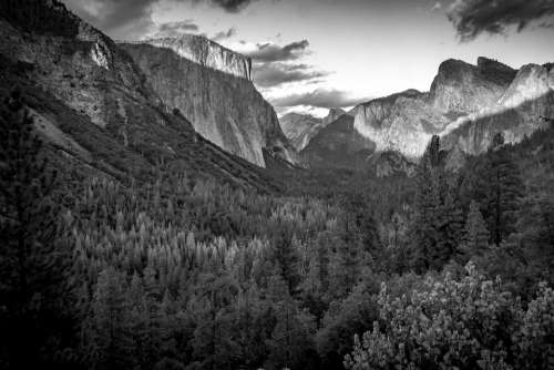 Yosemite California Nature Landscape Valley