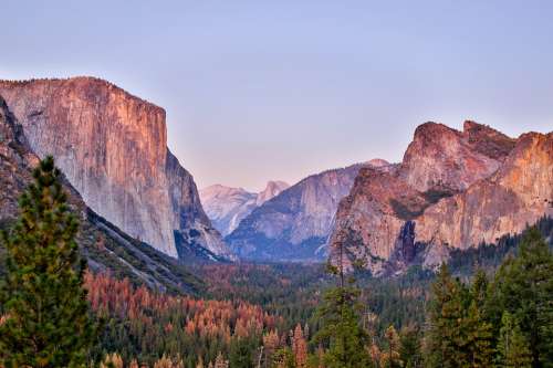 Yosemite Half Dome Sunset