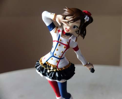 Young Lady Female Girl Pvc Plastic Painted High