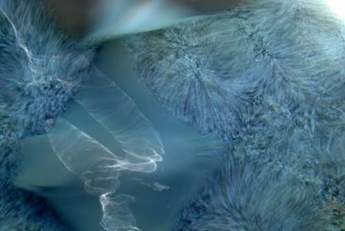 blue crystalline water texture