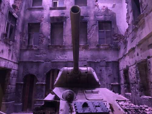 A tank in the streets of Gdańsk1943